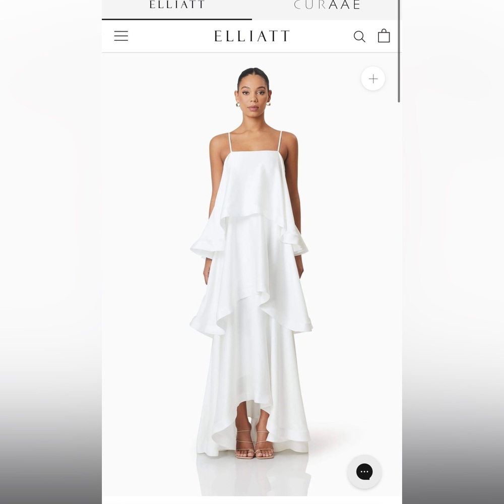 Elliatt Tilly Tiered Maxi Dress in White